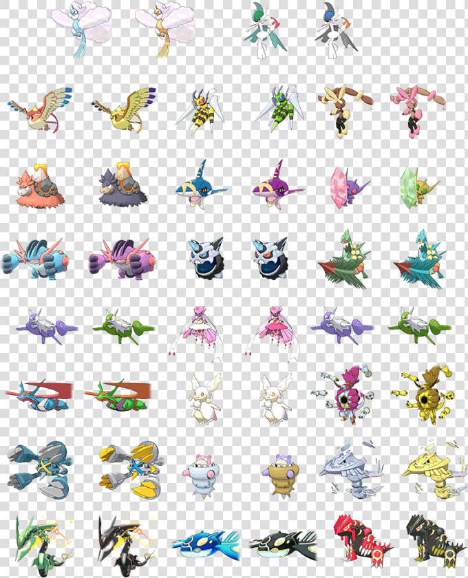 Pokemon Omega Ruby All Shiny Pokemon  HD Png DownloadTransparent PNG