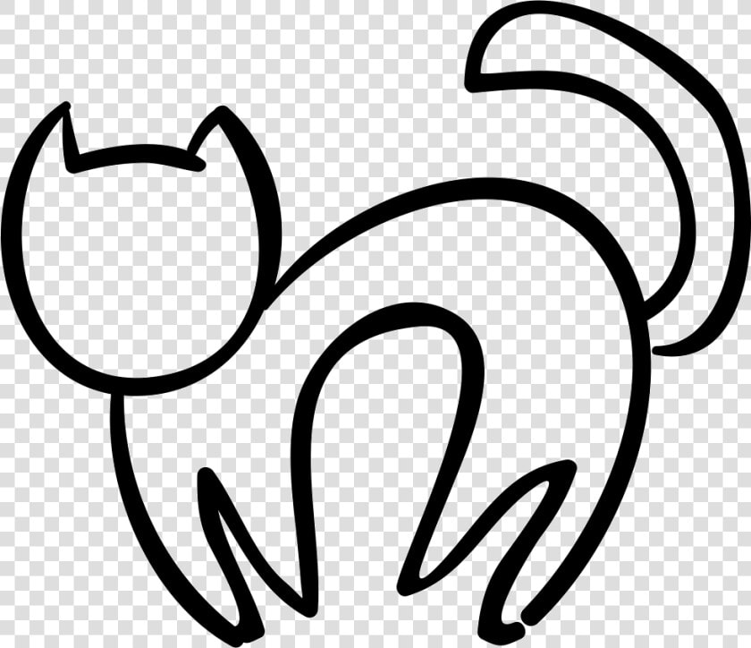 Halloween Cat Outline   Halloween Outline Png  Transparent PngTransparent PNG