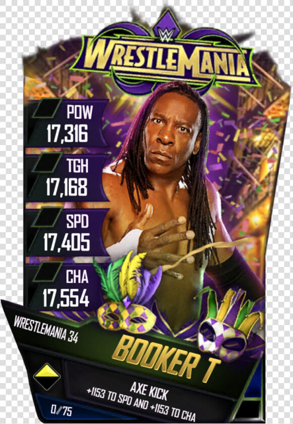 Bookert S4 19 Wrestlemania34   Wwe Supercard Wrestlemania 34  HD Png DownloadTransparent PNG