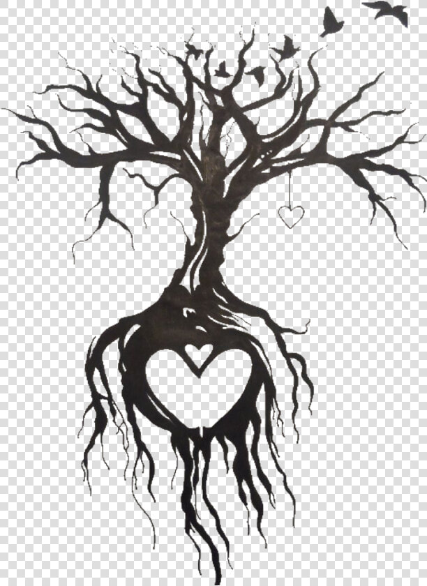 Download Png Free Tattoo Tree Transprent Png Free Download   Dead Tree Of Life Tattoo  Transparent PngTransparent PNG