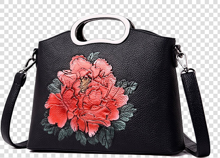 Black Flower Bag   4 Colors   Top Handle Women Handbag   Handbag  HD Png DownloadTransparent PNG