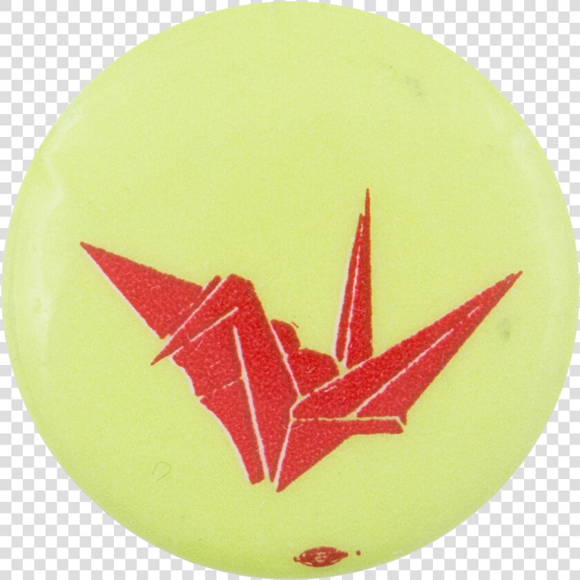 Origami Crane Art Button Museum   Emblem  HD Png DownloadTransparent PNG