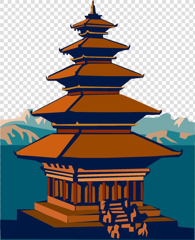 Clip Art Of Temple   Buddha Dharma Hindi  HD Png DownloadTransparent PNG