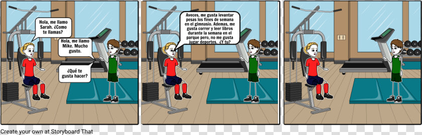 Storyboard For Fitness Gym  HD Png DownloadTransparent PNG