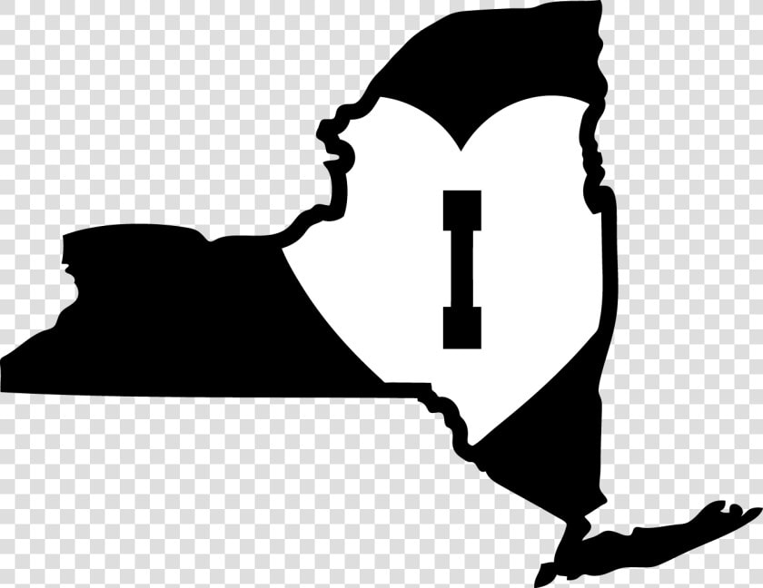 I Heart Ny State Outline  ny11    New York Colony Outline  HD Png DownloadTransparent PNG