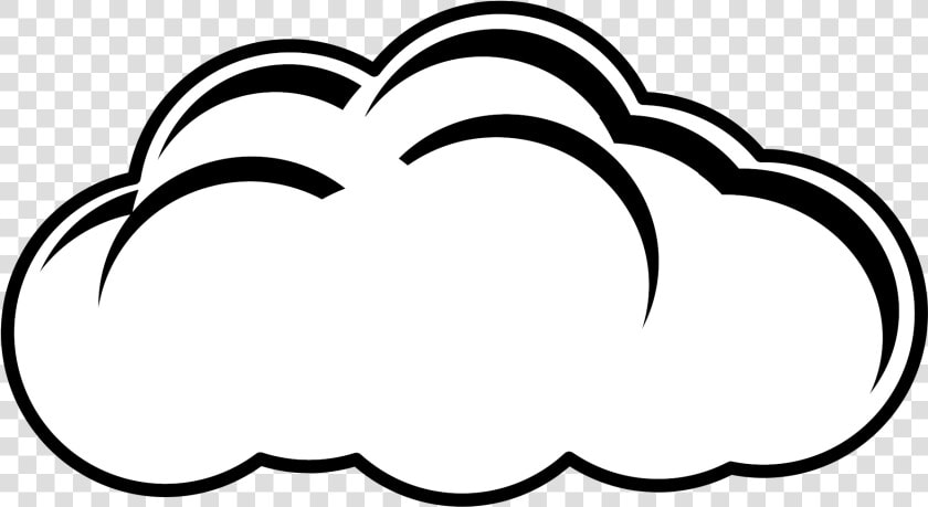 White Cloud Png   Black And White Simple Cloud Clipart  Transparent PngTransparent PNG