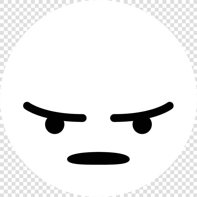 Facebook Angry Logo Black And White   Transparent Angry Facebook Emoji  HD Png DownloadTransparent PNG