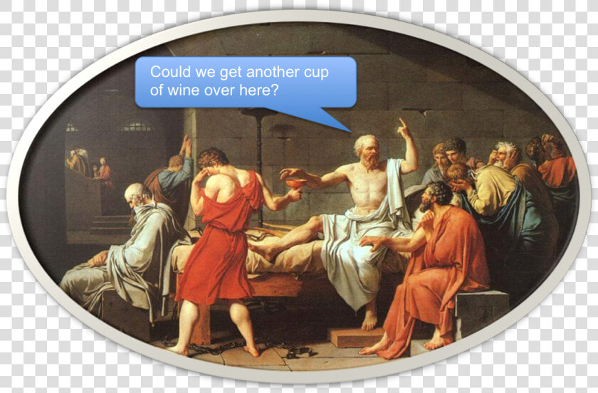 Ordering Wine   Death Of Socrates Painting  HD Png DownloadTransparent PNG