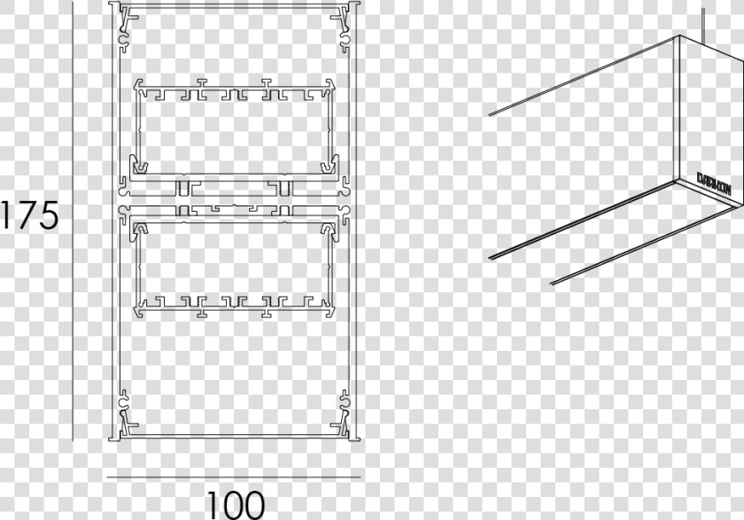 T Sus Is A Suspended Profile With Up And Downward Illumination  HD Png DownloadTransparent PNG