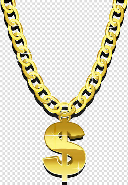 Bib T Shirt Gold Necklace Chain   Gold Chain Cartoon Png  Transparent PngTransparent PNG