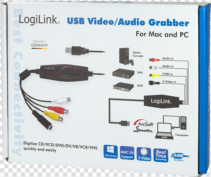 Logilink Videoaufnahmeadapter Usb 2 0  HD Png DownloadTransparent PNG