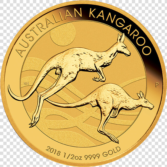 Kangaroo 1 2 Oz Gold Coin   2018 Kangaroo Gold Coin  HD Png DownloadTransparent PNG