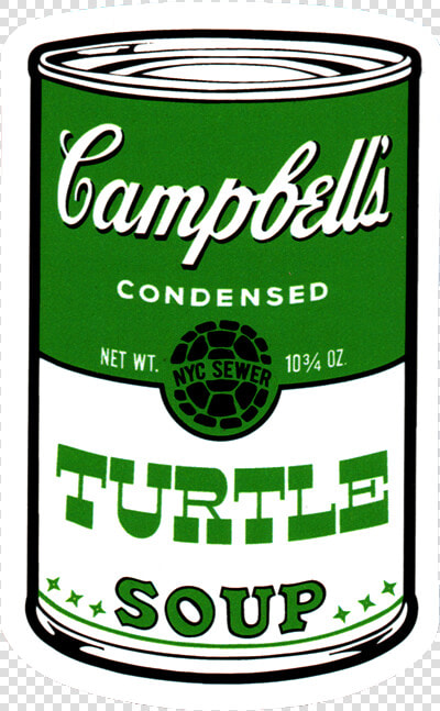 Turtle Soup Sticker   Pop Art Andy Warhol  HD Png DownloadTransparent PNG