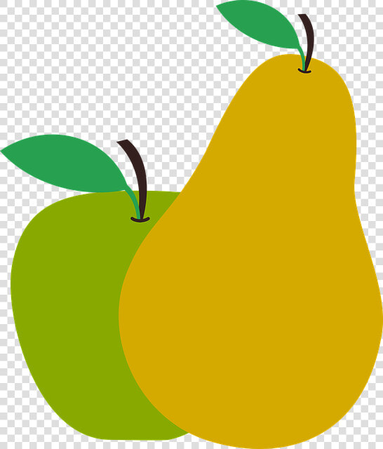 Pear Clipart Pera   Apple And Pear Png  Transparent PngTransparent PNG