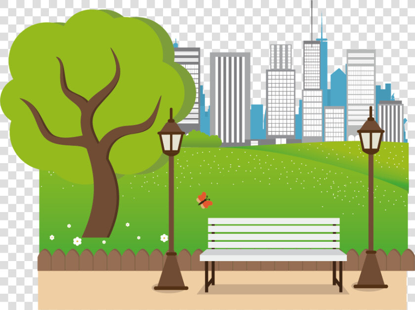 Urban Park Cartoon Illustration Cartoons Png File Hd   Clipart Park Cartoon  Transparent PngTransparent PNG