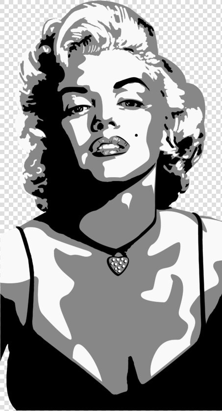 Marilyn Monroe Drawing Visual Arts Actor   Silhouette Of Marilyn Monroe  HD Png DownloadTransparent PNG