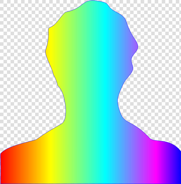 Male Silhouette Rainbow Colors   Rainbow Person Silhouette Transparent  HD Png DownloadTransparent PNG