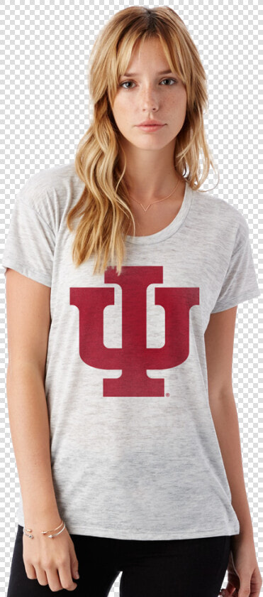 Vintage Iu Logo Women S Tee Data large Image   cdn   Alternative Women  39 s Slinky Jersey The Kimber T Shirt  HD Png DownloadTransparent PNG