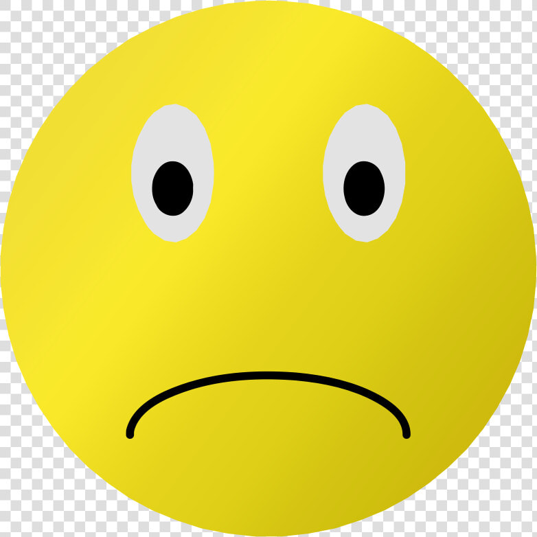 Emoticon smiley yellow   Clip Art Sad Smiley Face  HD Png DownloadTransparent PNG