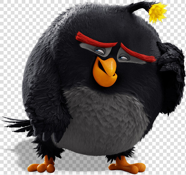 Angry Birds Bomb Character   Angry Birds Movie Bomb Png  Transparent PngTransparent PNG