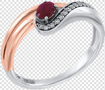 Lady´s Ring In Red Gold Of 585 Assay Value With Diamonds   Pre engagement Ring  HD Png DownloadTransparent PNG