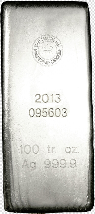 Royal Canadian Mint Silver Bars 100 Oz   Bottle  HD Png DownloadTransparent PNG