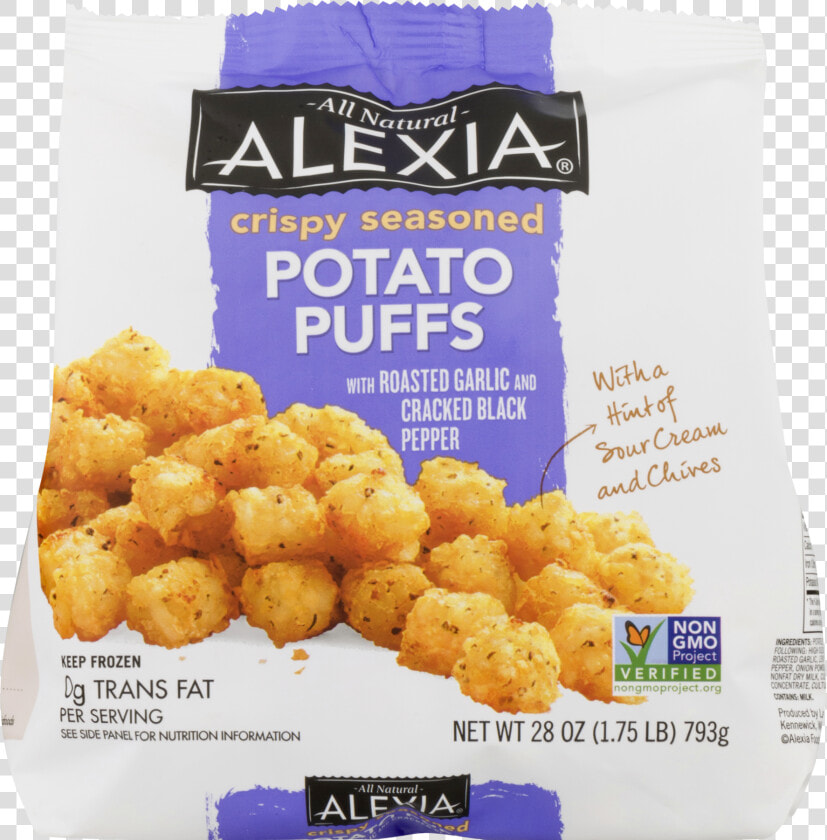 Alexia Crispy Seasoned Potato Puffs 28 Oz  HD Png DownloadTransparent PNG