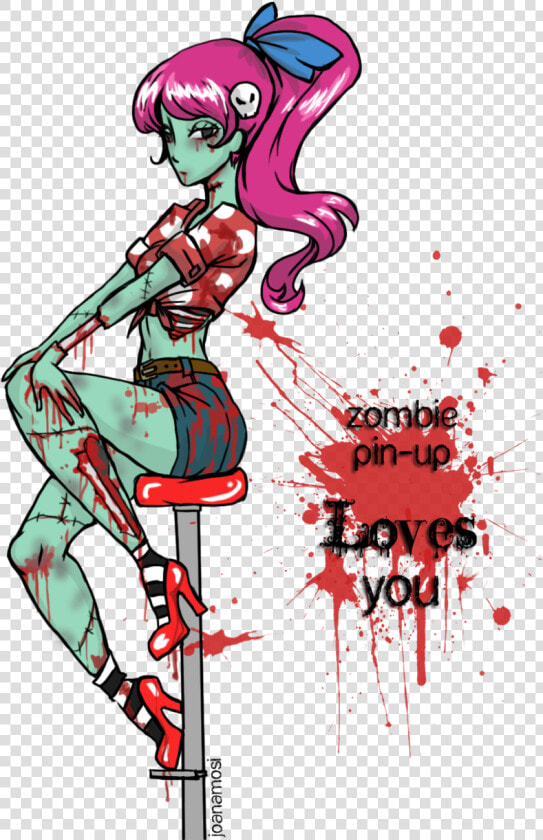 Picture Free Download Alice Drawing Zombie   Easy Zombie Girl Drawing  HD Png DownloadTransparent PNG