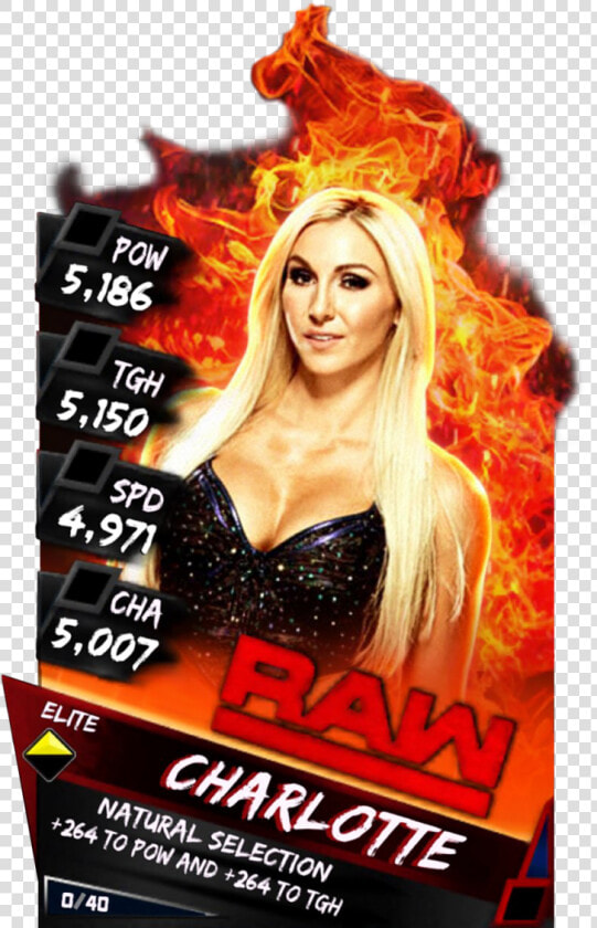 Supercard Charlotte S3 Elite Raw   Wwe Supercard Elite Cards  HD Png DownloadTransparent PNG