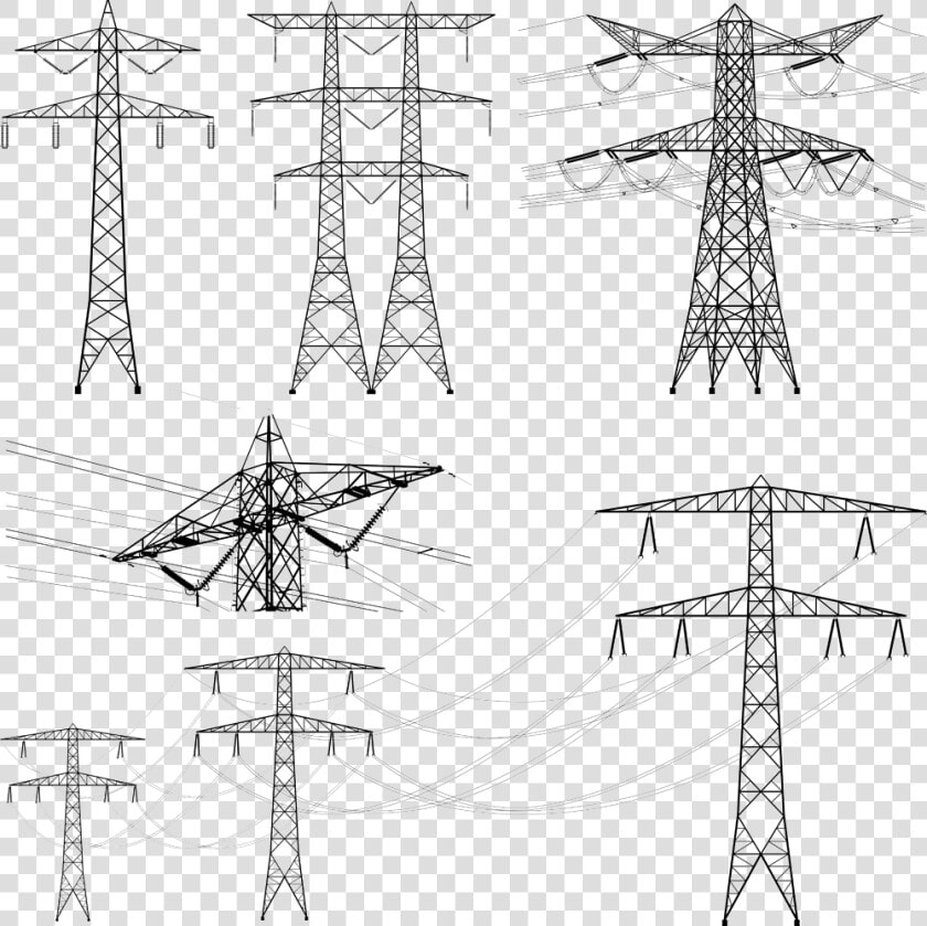 Wire Electric Power Transmission High Electricity Overhead   Transmission Line 500 Kv  HD Png DownloadTransparent PNG