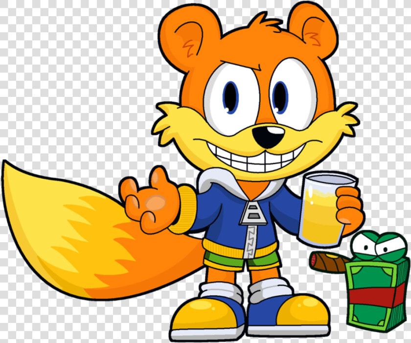 Conker The Squirrel By The driz Conkers  Squirrel    Cartoon Conker  HD Png DownloadTransparent PNG