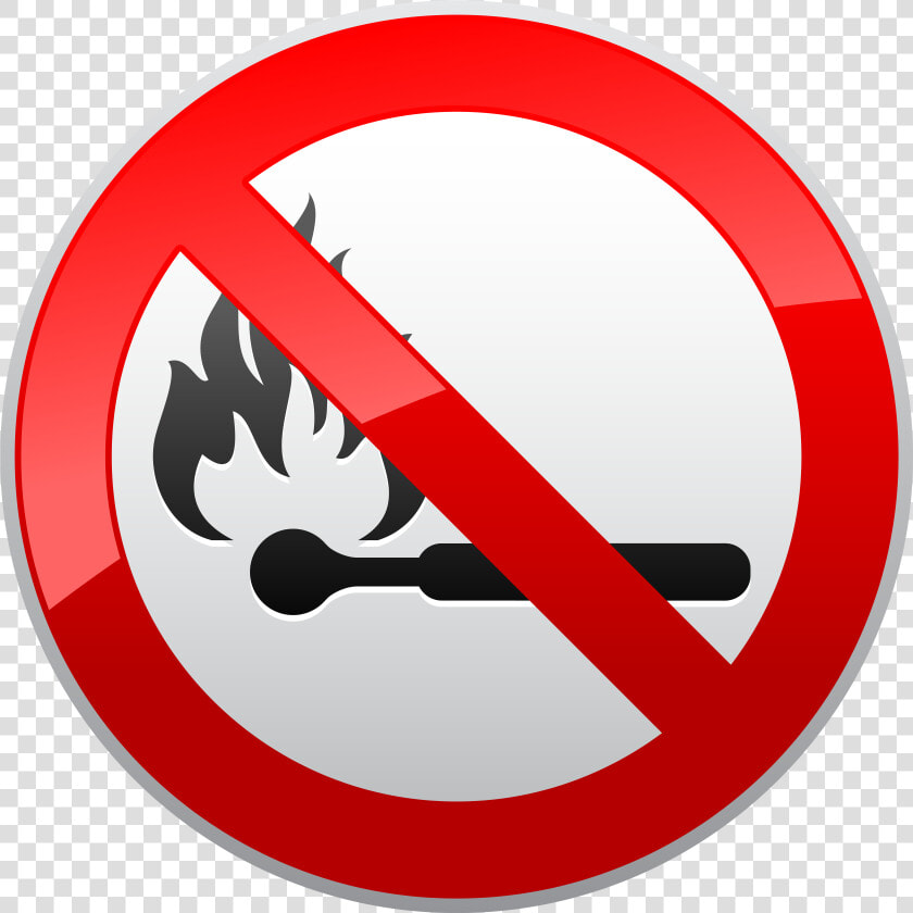 No Naked Flames Prohibition Sign Png Clipart   No Naked Flames Signs  Transparent PngTransparent PNG