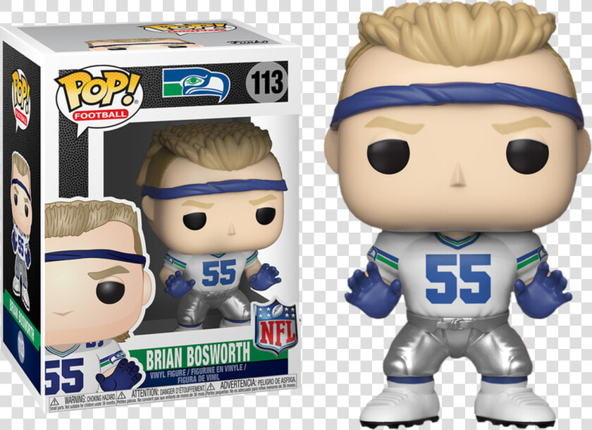 Brian Bosworth Seattle Seahawks Legends Pop Vinyl Figure   Funko Pop Nfl  HD Png DownloadTransparent PNG