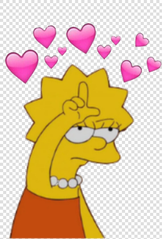  simpsons  thesimpson  heart  hearts  crown  heartcrown   The Simpsons  HD Png DownloadTransparent PNG