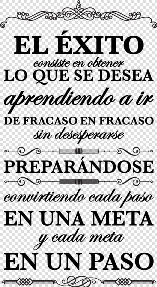 Imágenes Con Frases De Éxito Y Perseverancia Imágenes   Frases De Exito Vinilo  HD Png DownloadTransparent PNG