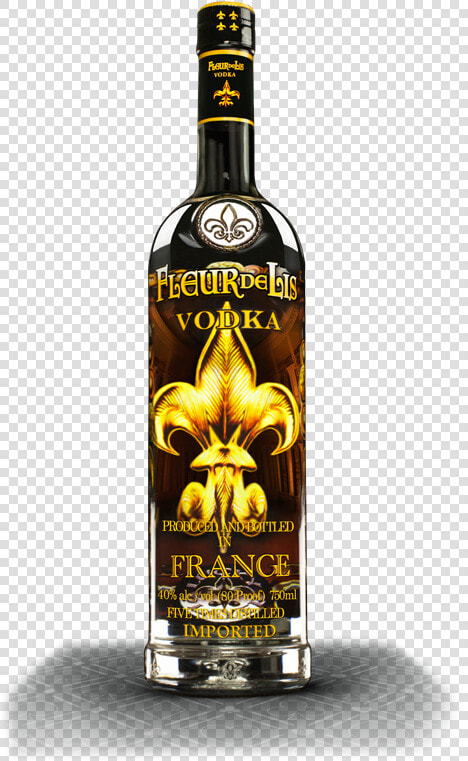 Lucky Player Vodka Fleur De Lis Bottle Shot   Fleur De Lis Vodka  HD Png DownloadTransparent PNG