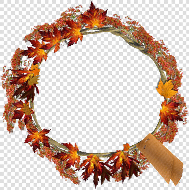 Autumn Wreath Frame   Wreath  HD Png DownloadTransparent PNG