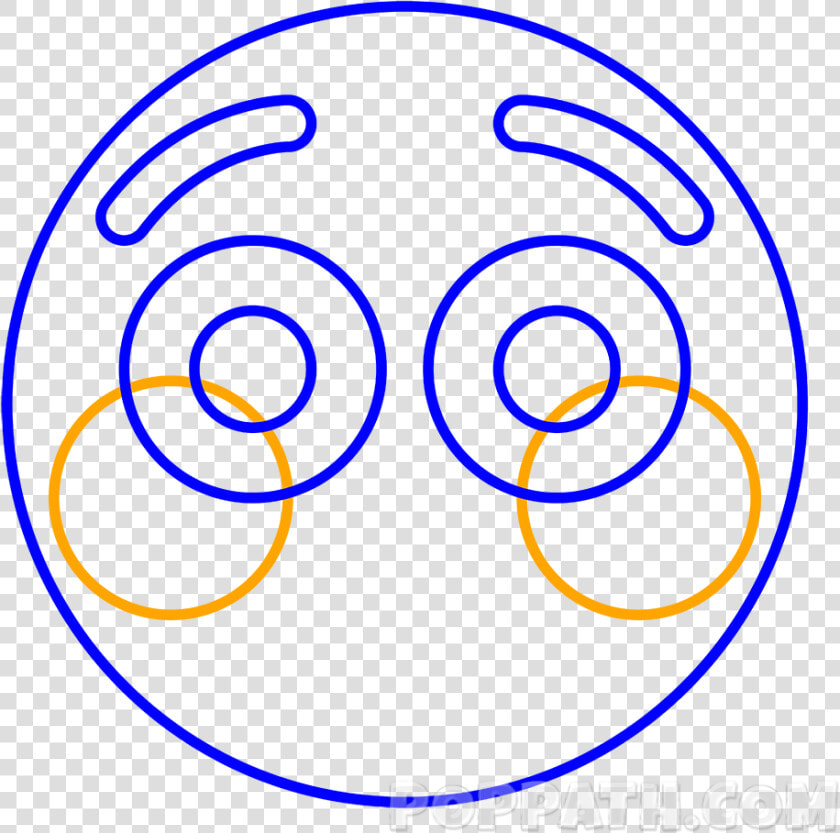 Draw Another Circle Underneath The Eyes And Above The   Circle  HD Png DownloadTransparent PNG