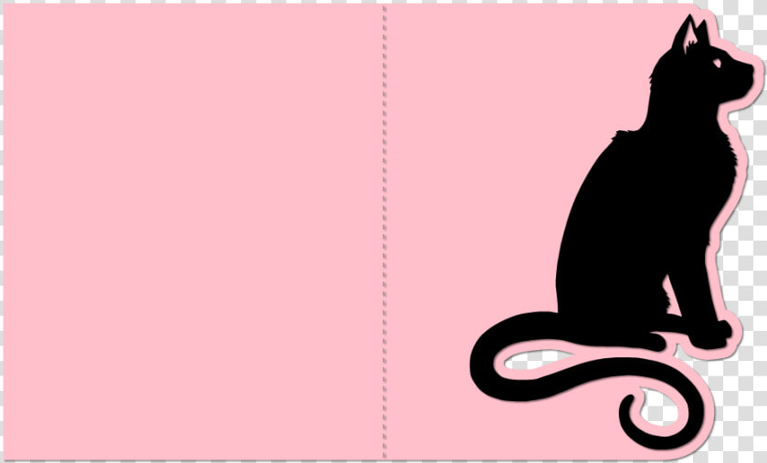 Simple Cat Silhouette   Cat Svg Card  HD Png DownloadTransparent PNG