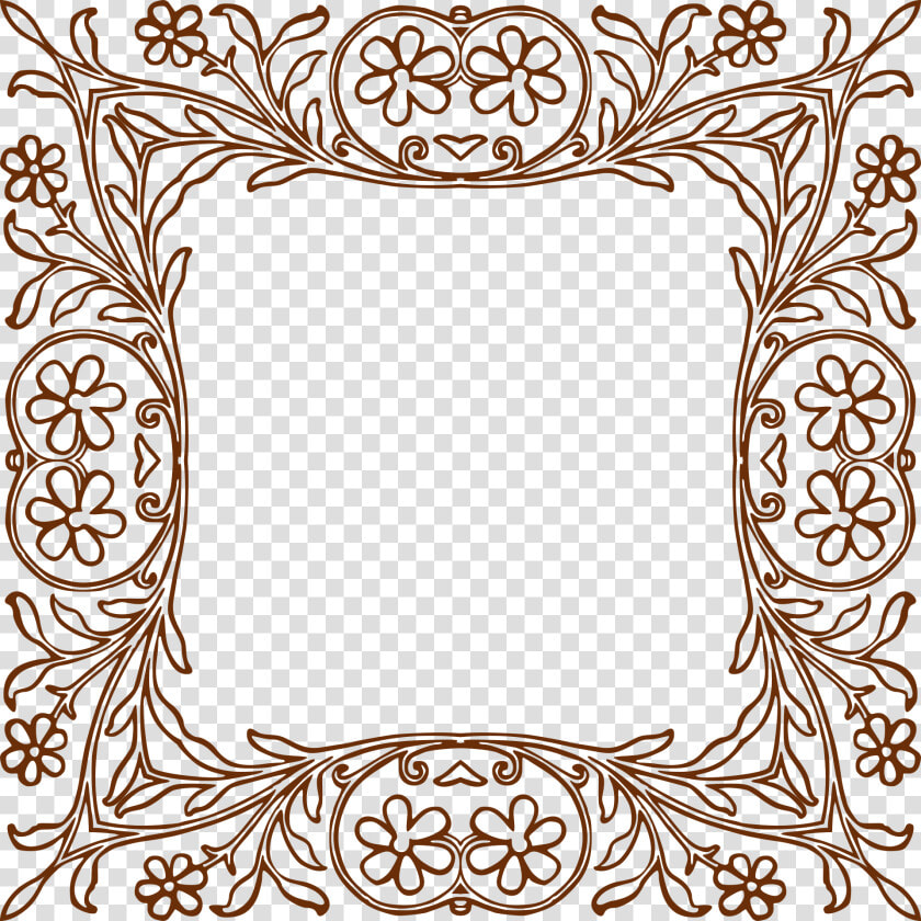 Motif Bingkai Bunga  HD Png DownloadTransparent PNG