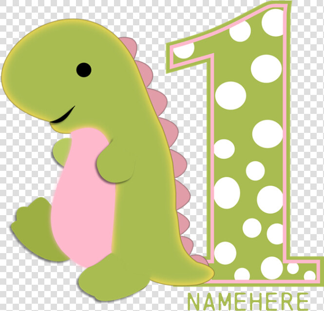 Customized First Birthday Green Dinosaur Apron   Dinosaur Birthday Clipart Free  HD Png DownloadTransparent PNG