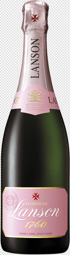 Champagne Lanson Rose Label Brut Rosé  HD Png DownloadTransparent PNG