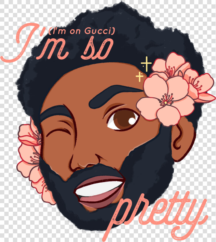 Image Of Childish Glambino Die Cut   Illustration  HD Png DownloadTransparent PNG