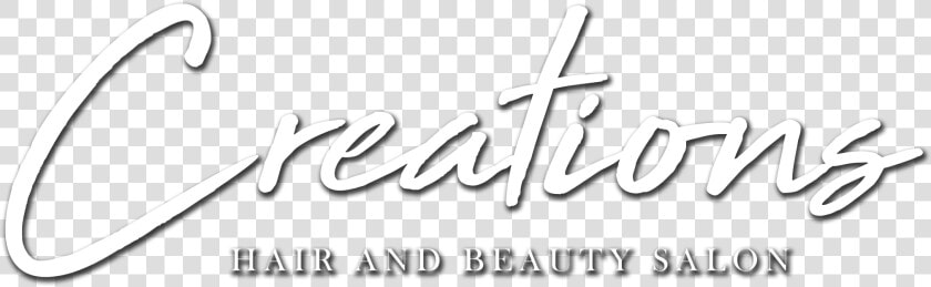 Creations Hair And Beauty Salon Logo   Calligraphy  HD Png DownloadTransparent PNG