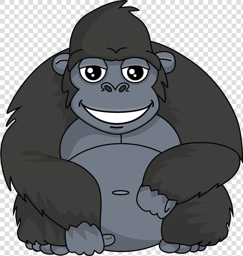 Gorilla Clipart Mountain Gorilla   Cartoon Gorilla  HD Png DownloadTransparent PNG