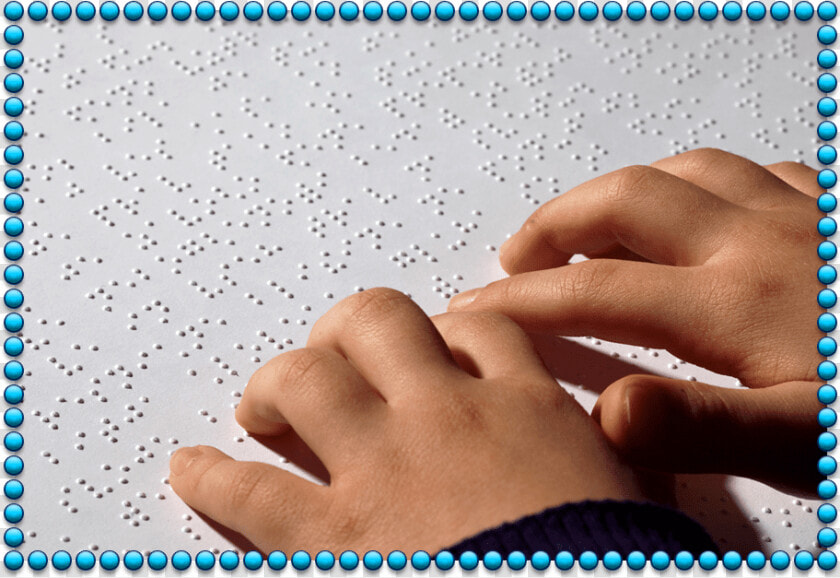 Hands Reading Braille   Braille Kids  HD Png DownloadTransparent PNG