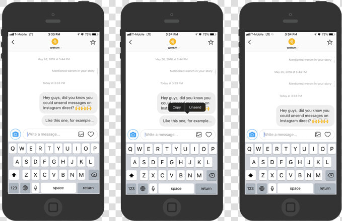Wersm Instagram Unsend Messages   Iphone  HD Png DownloadTransparent PNG