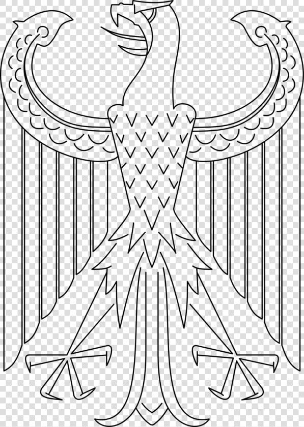 Transparent Alas Vector Png   German Imperial Eagle Drawing  Png DownloadTransparent PNG