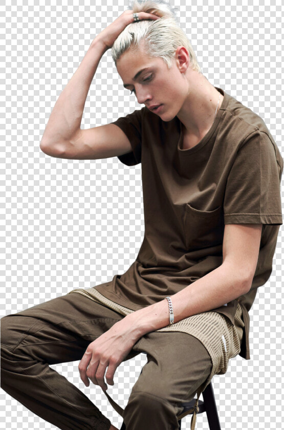 Lucky Blue Smith Image   Lucky Blue Smith Back Hair  HD Png DownloadTransparent PNG