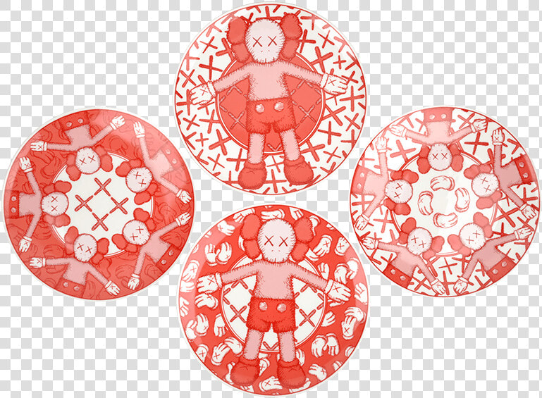 Kaws   holiday plate Set   Ngv Plate Set Kaws  HD Png DownloadTransparent PNG